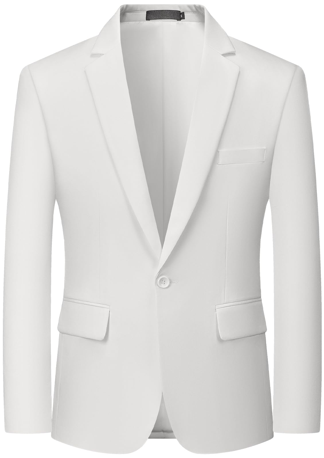 MAGE MALE Men's One Button Suit Jacket Elegant Solid Color Blazers Slim Fit Lightweight Sport Coats Blazer